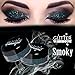 Smoky Gray - GlitterWarehouse Dark Gray Holographic Loose Glitter Powder for Eyeshadow, Makeup, Nail Art, Body Tattoo