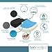 bonmedico Orthopedic Seat Cushion - Home Office Soft Non-Slip & Memory Foam Seat Pillow to Relieve Back, Sciatica & Coccyx/Tailbone, For Office Chair Cushion, Car Seat Cushion Or for Wheelchair, Black