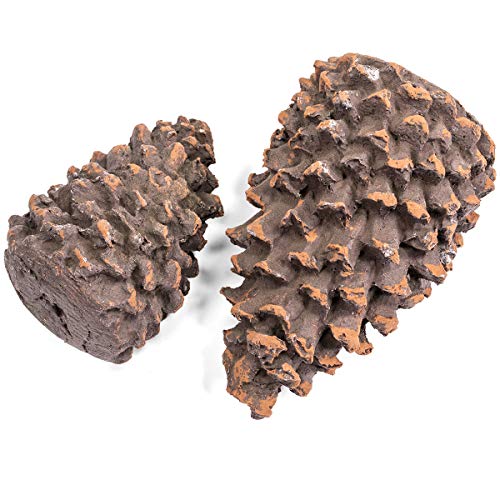 Barton 9Pc Ceramic Log Set Pine Wood Style w/Stackable Gas Heat