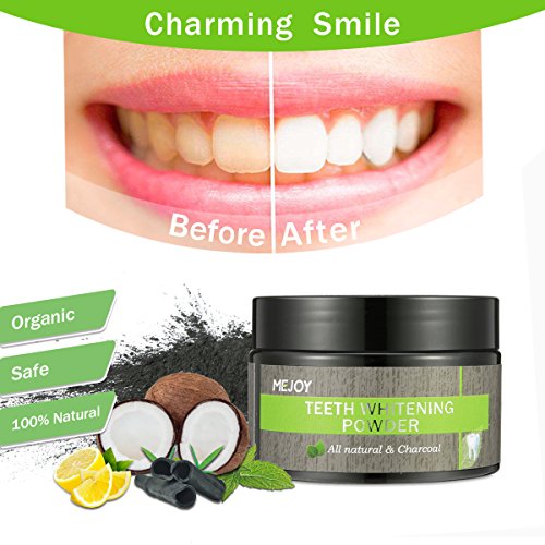 Charcoal Teeth Whitening Powder, LuckyFine Natural Activated Charcoal Tooth Powder, Coconut Charcoal Teeth powder, Bamboo Whiter Teeth