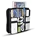 JOTO Electronics Organizer Case Bag, Travel Gear Management Organizer for Electronics Accessories Tools Cables Cosmetics Personal Care Kit with Sleeve Bag for Tablets iPad Laptops 10.1-Inch (Black)
