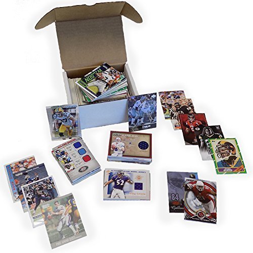 NFL Football Card Relic Hit Box with 250 Plus Cards and 3 Relic Cards Per Box, Includes 3 Relic Jersey, Football, or Autograph Cards, Perfect for NFL Collector or Fantasy Football, Every Box Unique