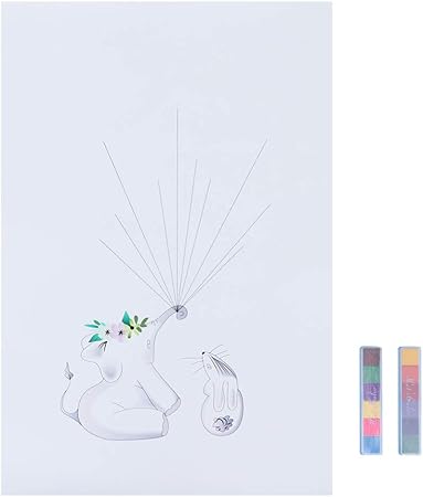 baby shower fingerprint guest book