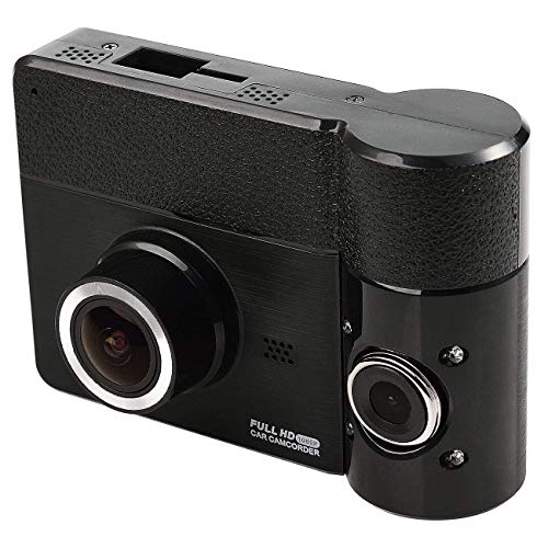 B60 Powpro Pcam PP-B60 FHD 1080P GPS Dual Car Dash Cam 2.31 inch 170° Wide Angle Dashboard Camera Recorder with G-Sensor, HH-B60, Black