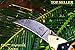 DKC Knives (29 5/18) DKC-139 TIGER FISH Bass Trout Fishing Pocket Folding Damascus Hunting Knife Brass & Bone Folded 7.7oz Great Fisherman Gift Bass Fishing Work of Art ! FISHANA SERIES