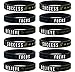 Inkstone (12-pack Motivational Silicone Wristbands - Success, Focus & Believe Wholesale Bulk Pack of 12 Silicone Bracelets - Motivation Encouragement Achievement Gifts Party Favors for Adults