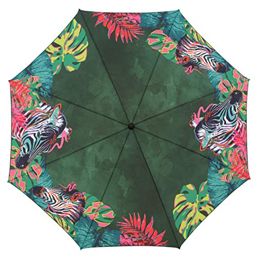 Doppler GS Basic 200 - Sonnenschirm für Balkon oder Garten - Regenabweisend - Knickbar - ca. 200 cm - Zebra – Bild 8