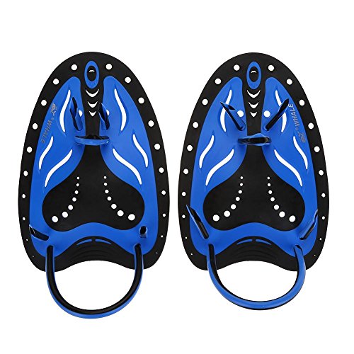 Hand Paddles,Professional Swim Training Paddles Adjustable Diving Training Hand Fin Flippers Flat Paddles Swimming Training Aid for Men Women Children(#4)