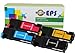 EPS Compatible Xerox Phaser 6500 High Yield Toner 106R01597, 106R01594, 106R01595, 106R01596 Cartridges Combo - 4pk (BCMY)