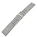 20mm/22mm24mm Shark Mesh H Link Polished Stainless Steel Watch Band Butterfly Buckle Silver/Black