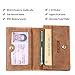 RFID Blocking Credit Card Holder Leather ID Case for Men Pabin (Brown)