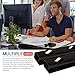 J Channel Cable Raceway with 3M Adhesive – 4 12 Inch Pieces – Large Cord and Wire Organizer Under Desk Cable Management – Cord Covers and Wire Hiders – with Hardware – TV Cable Hider Cord Concealer