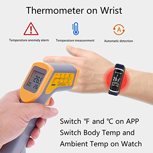 Smart Watch, CNPGD Fitness Tracker for Men Women, Bracelet Band with 24 Hour Body Temperature Heart Rate Monitor Blood… - Image 3
