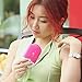ThreeH Portable Mini Personal Fan Handheld USB Rechargeable Bladeless Air Conditioner Mute Electric Built-in Li-ion Battery Powered Desk Cooling Fan H-F015Pink