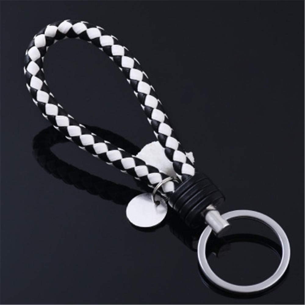 Keychains Handmade Knitted Rope Making Leather Rope