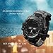 Juya Survival Bracelet Watch, Digital Emergency Survival Watch Waterproof with Paracord/Whistle/Fire Starter/Scraper/Compass and Survival Gear for Men and Women (Black)