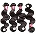 UNice Hair Icenu Series 22 24 26inch Brazilian Virgin Human Hair Weave 3 Bundles Deal Brazilian Body Wave Hair Weft Extensions Natural Color