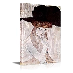 The Black Feather Hat by Gustav Klimt Austrian Symbolist Painter
