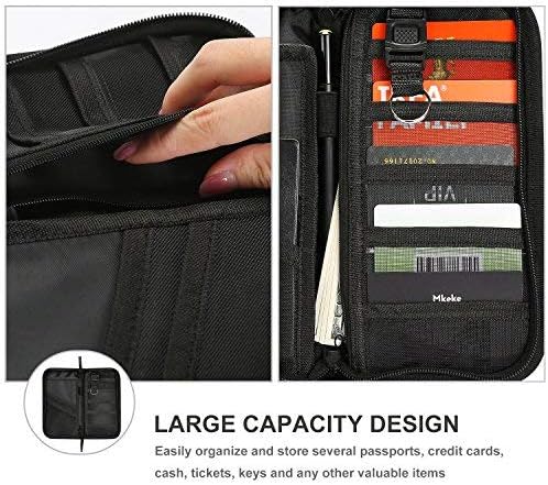 ProCase Family Passport Wallet with Accordion Design RFID Blocking, Passport Holder Travel Wallet Bag for Passports Credit Cards Tickets with Zipper -Black 4 ProCase Family Passport Wallet with Accordion Design RFID Blocking, Passport Holder Travel Wallet Bag for Passports Credit Cards Tickets with Zipper -Black