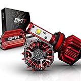 OPT7 Fluxbeam LED Headlight Kit w/ Clear Arc-Beam Bulbs - H11 (H8, H9) - 60w 7,000Lm 6K Cool White CREE - 2 Yr Warranty