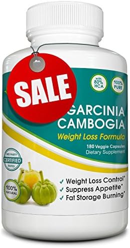 Geneceuticals Pure Garcinia Cambogia (1400mg) - All Natural Weight Loss Supplement - Curbs Appetite - 180 Veggie Capsules