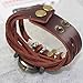 Domire Quartz Stylish Weave WRAP Around Leather Bracelet Lady Woman Wrist Watch