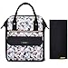 mommore Fashion Baby Diaper Backpack Travel Nappy Tote Bag Roomy Changing Backpack with Changing Pad for Baby Care, Black