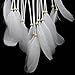 BSLINO® Dream Catchers White Handmade Beaded Feather Native American Dreamcatcher Circular Net for Car Kids Bed Room Wall Hanging Decoration Decor Ornament Craft, Dia 6.3inch/16cm