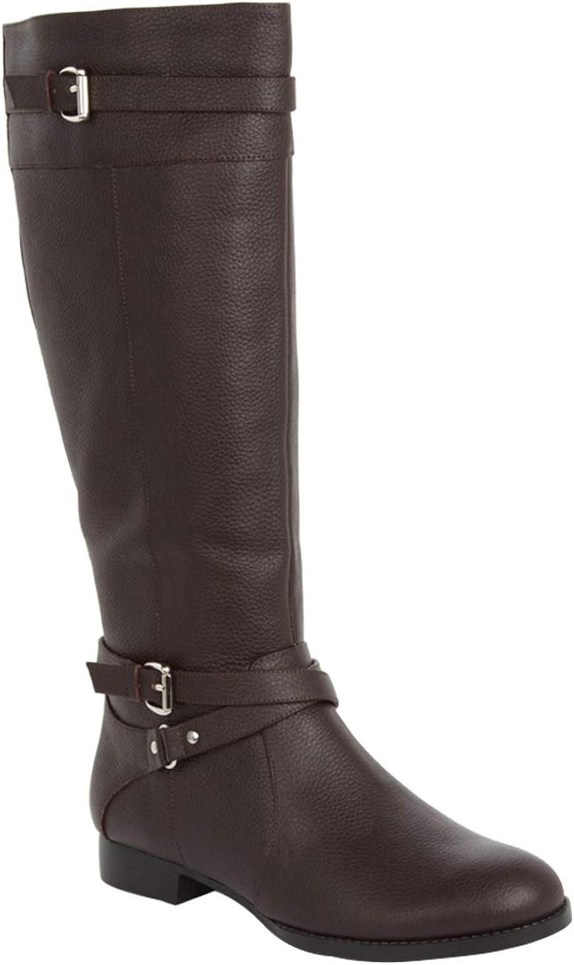 wide calf leather boots