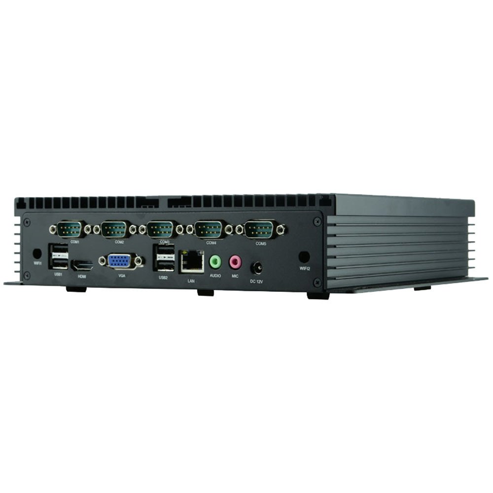 Embedded Fanless Industrial Mini PC I3 3217U 6 COM COM2 Support RS485 Gigabit Ethernet with PXE Walk