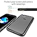iPhone 7 Case,Splaks Extra Shock-Absorb Clear Back Panel,Extreme Lightweight Transparent Soft Flexible Silicone Rubber Anti-Scratch Protective Cover for iPhone 7-Black