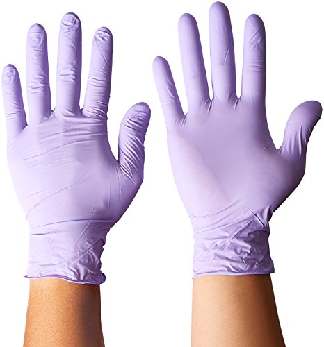 Halyard Health Lavender Nitrile Exam Gloves (52818), Thin Mil, 2.8 Mil, Ambidextrous, 9.5", Medium, 250 / Box