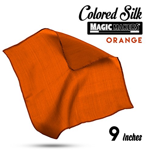 Magic Makers Professional Grade 9 Inch Magician's Silk - Orange