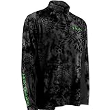 Huk Fishing - Kryptex ICON 1/4 Zip Performance Shirt, (Typhon/Green)