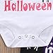 Unisex Baby Boy Girl My First Halloween Print Long Sleeve Romper Pant Leggings Headband Hat Clothes Set (tag: 70/ 0-3 Months, White)