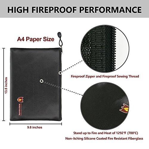 2 Fireproof+Document+Waterproof+Jewelry+Passport