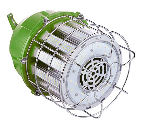 PowerSmith PTLK52-60 New 7,200 Lumen High Bay Temporary LED Hanging Daisy Chain Work Light with 10 ft Power Cord and 5 Year Warranty, Small, Green
