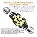 NAKOBO 3030 Chipsets 31MM Festoon Led Bulbs 6000K White 6-SMD Canbus Error Free for 3175 DE3175 DE3021 3022 3021 Dome License Plate Door Lights White（pack of 4）