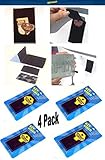 Key Stash 4-pack.. Hide-a-Key Self Adhesive Velcro Flat Pouch