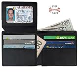 RFID Blocking Wallet for Men Leather RFID Wallet Card Holder Purse Bifold Wallet