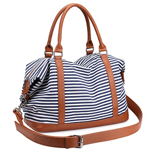 SZONE Women Ladies Canvas Weekender Bag Overnight Carry