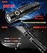 Rofis MR30 1600 Lumens CREE XHP35 High Intensity LED Side Switch Powerful Rechargeable and Dischargeable Search Flashlight Tactical Flashlight with 1 x Rechargeable Battery (MR30)