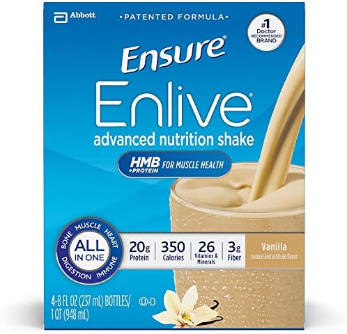 Product of Ensure Enlive Nutrition Shake, Vanilla (8 fl. oz, 16 ct.) - [Bulk Savings]