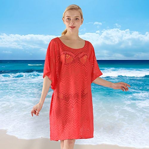KELLY KLARK Womens Beach Cover Up, Summer Crochet Bikini Cover Up Dress Swimwear