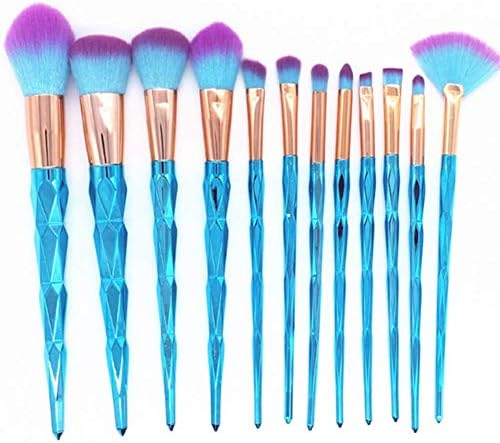 Chianrliu Makeup Brush Set, Professional and Soft Beauty Brushes for Face and Eye Cosmetic, Synthetic Foundation, Blending Concealer, Powder, Cream, 12 pcs (Color 2)