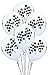 Qualatex Checkered Racing Flags Biodegradable Latex Balloons, 11-Inch (12-Units)