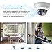 Outdoor 4MP POE Dome IP Security Camera Onvif- IP66 Weatherproof-2K HD(2688×1520) 2.8mm Lens- IR Night Vision Motion Detection with SD Card Slot