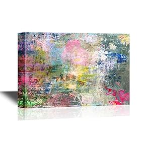 Canvas Wall Art - Abstract Color Composition - Gallery Wrap Modern Home Art | Ready to Hang - 12x18 inches