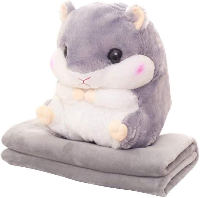 Amazon.co.jp： ハムスター抱きまくら ブランケット（1mx1.7m）付き かわいいふわふわハムスター 3役 ぬいぐるみ 抱き枕 腰 ... - 51I%2BX9vG%2BuL. AC SX679 