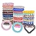 Spiral Hair Ties, Coil Hair Ties, Hair Coils, Phone Cord Hair Ties, Scrunchies for Hair - (28 Pcs, Mix Colors and Styles,Assorted 1)